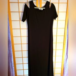 CHICO'S COLD SHOULDER MAXI DRESS